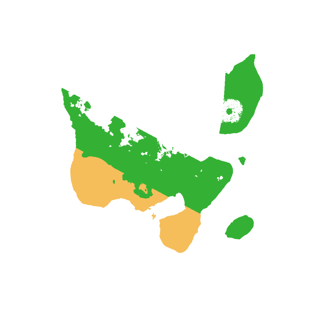 Biome Rust Map: Procedural Map, Size: 2000, Seed: 1483901796