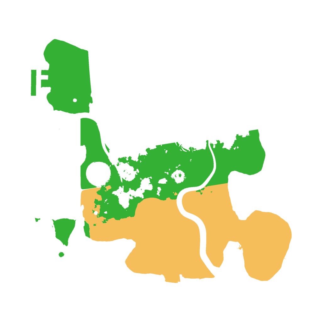 Biome Rust Map: Procedural Map, Size: 2500, Seed: 864463972