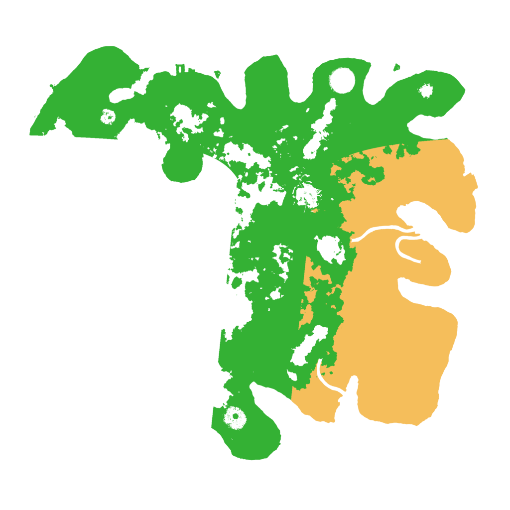 Biome Rust Map: Procedural Map, Size: 3500, Seed: 48759468