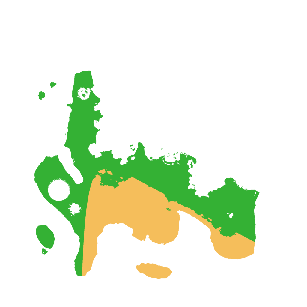 Biome Rust Map: Procedural Map, Size: 2500, Seed: 3548