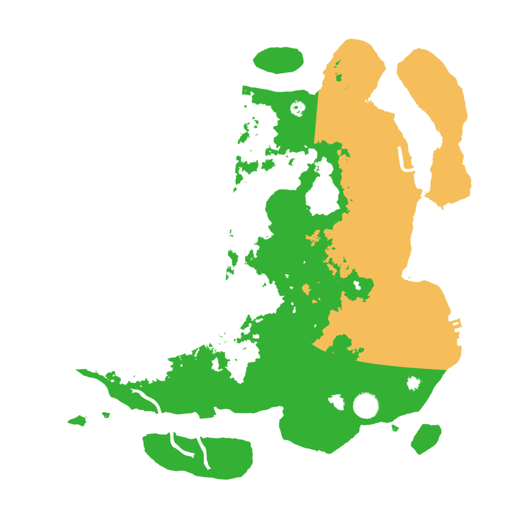 Biome Rust Map: Procedural Map, Size: 3500, Seed: 1546076227