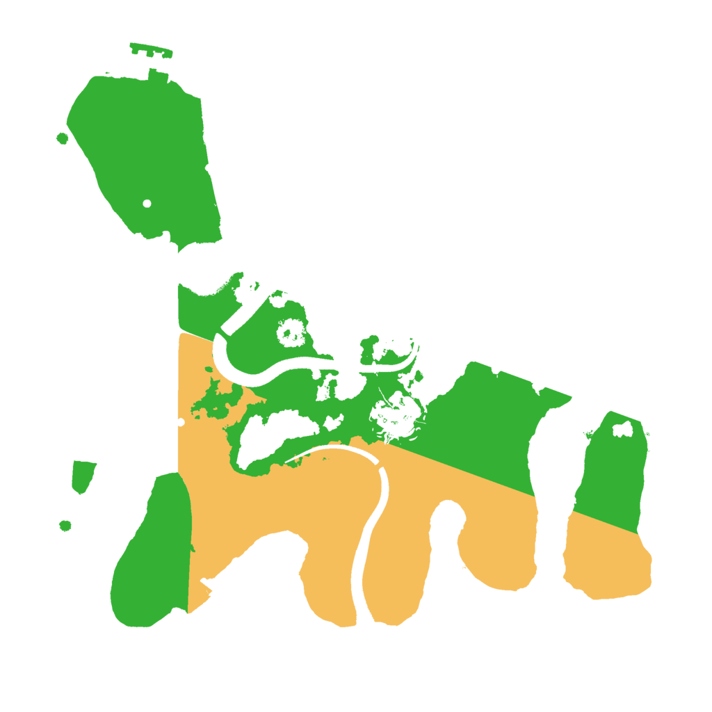 Biome Rust Map: Procedural Map, Size: 2500, Seed: 235590574