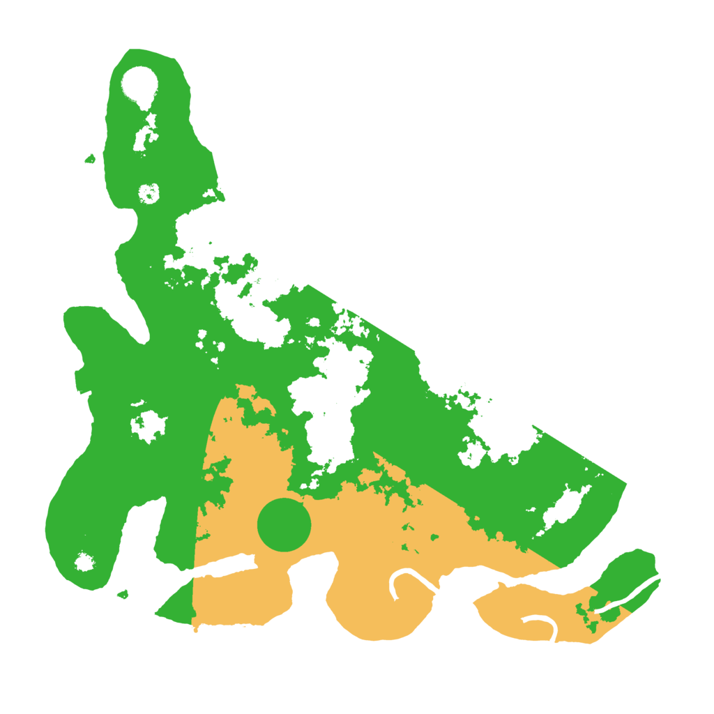 Biome Rust Map: Procedural Map, Size: 3500, Seed: 264339687