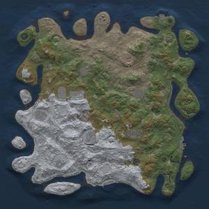 Thumbnail Rust Map: Procedural Map, Size: 4500, Seed: 667565454, 19 Monuments