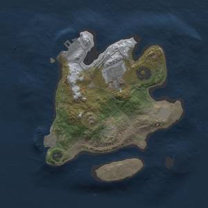 Thumbnail Rust Map: Procedural Map, Size: 2081, Seed: 806038694, 6 Monuments