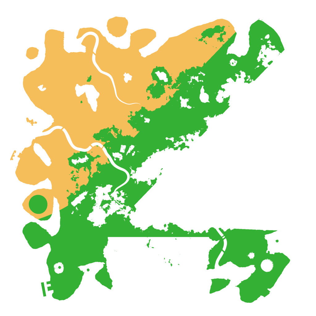 Biome Rust Map: Procedural Map, Size: 4500, Seed: 2138221336
