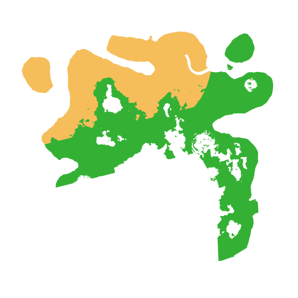 Biome Rust Map: Procedural Map, Size: 2500, Seed: 78586743