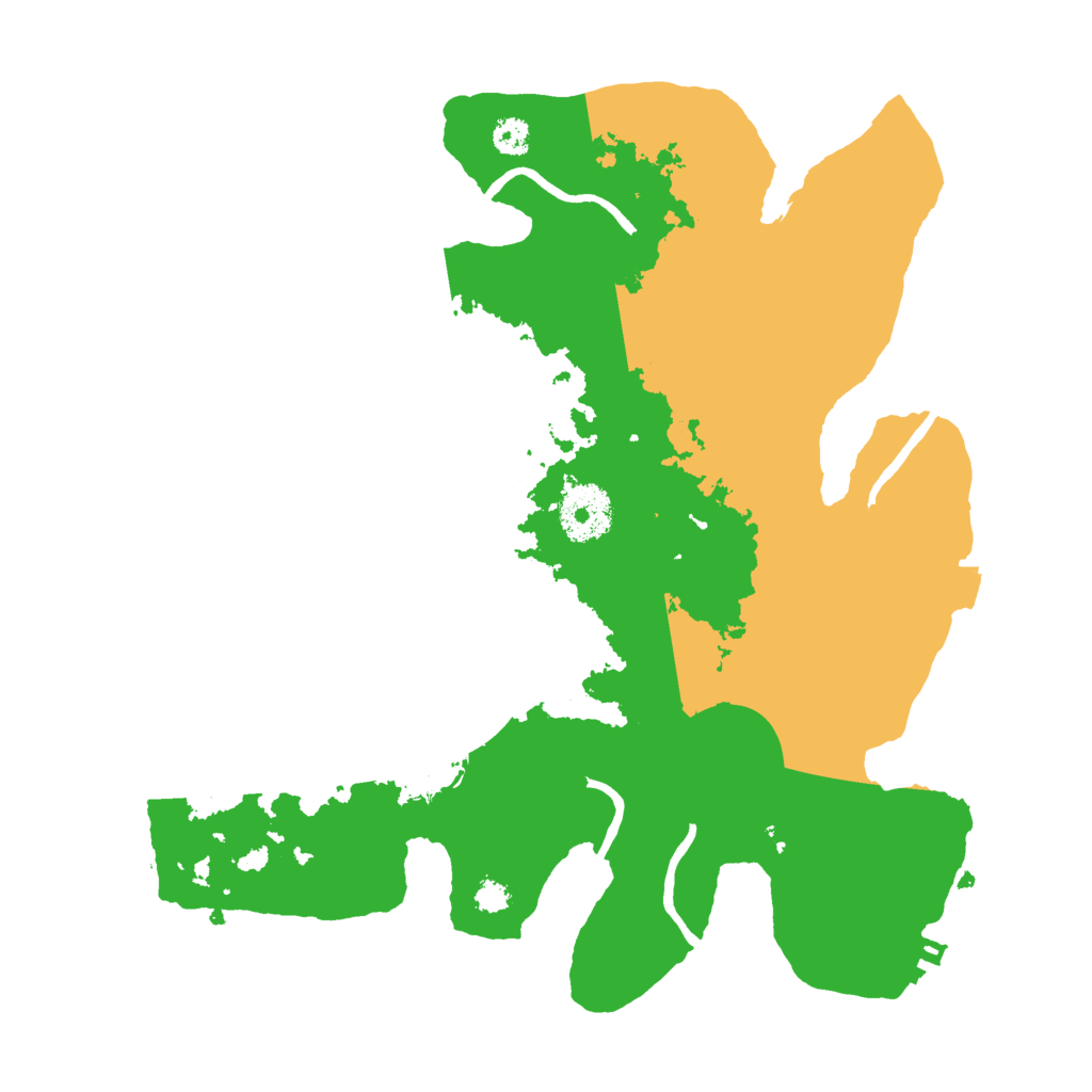 Biome Rust Map: Procedural Map, Size: 3000, Seed: 2037517193