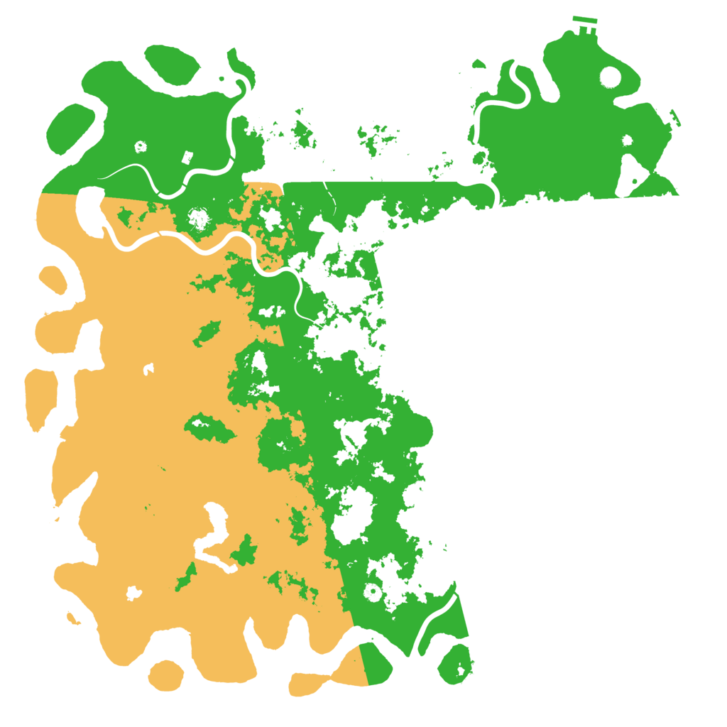 Biome Rust Map: Procedural Map, Size: 6000, Seed: 728445669