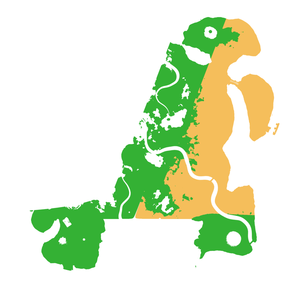 Biome Rust Map: Procedural Map, Size: 3500, Seed: 105923993