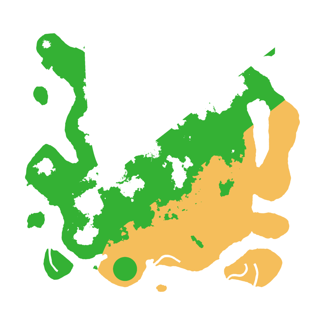 Biome Rust Map: Procedural Map, Size: 3500, Seed: 577578676