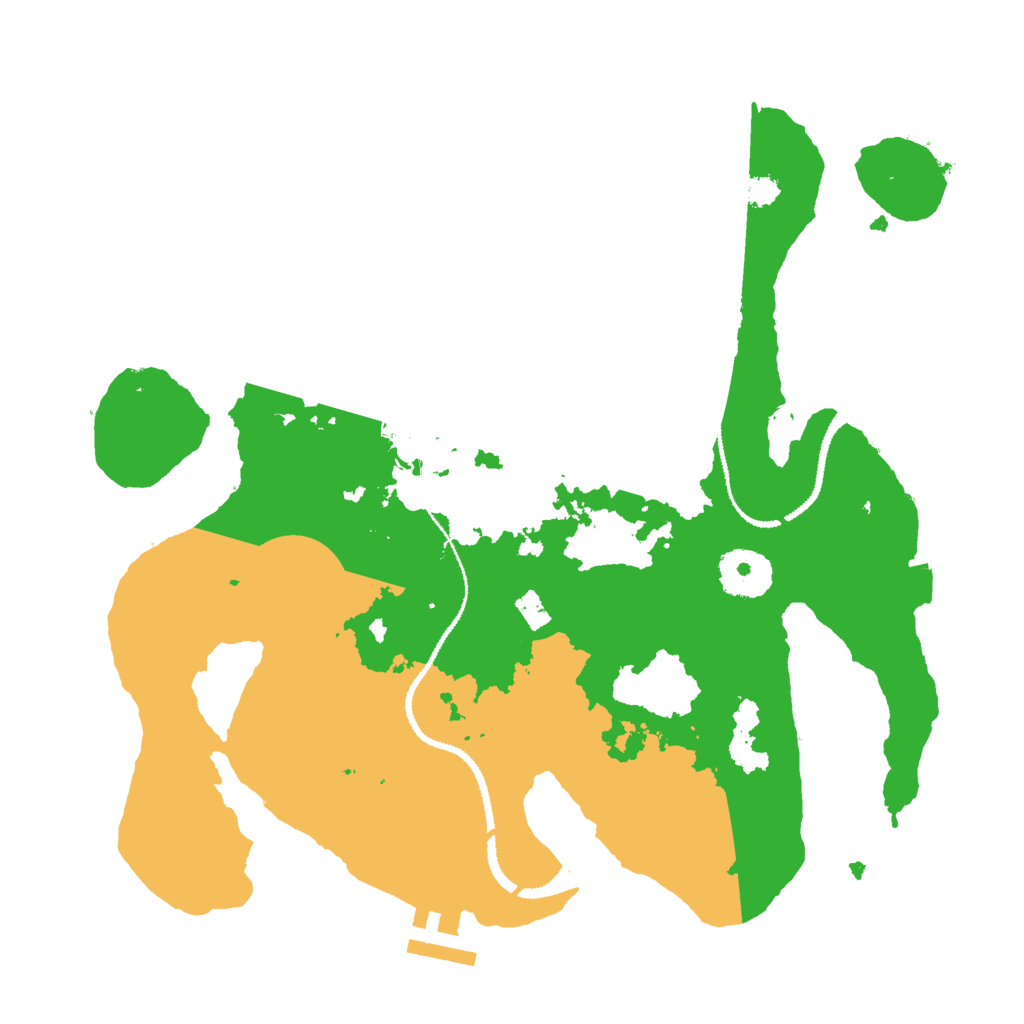 Biome Rust Map: Procedural Map, Size: 3000, Seed: 23782137