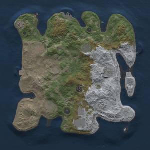 Thumbnail Rust Map: Procedural Map, Size: 3500, Seed: 332010, 17 Monuments