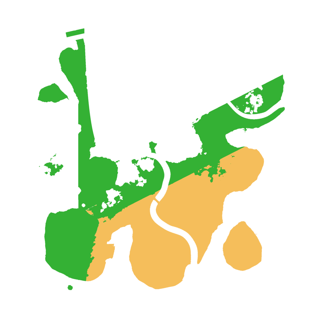 Biome Rust Map: Procedural Map, Size: 2500, Seed: 1969384187