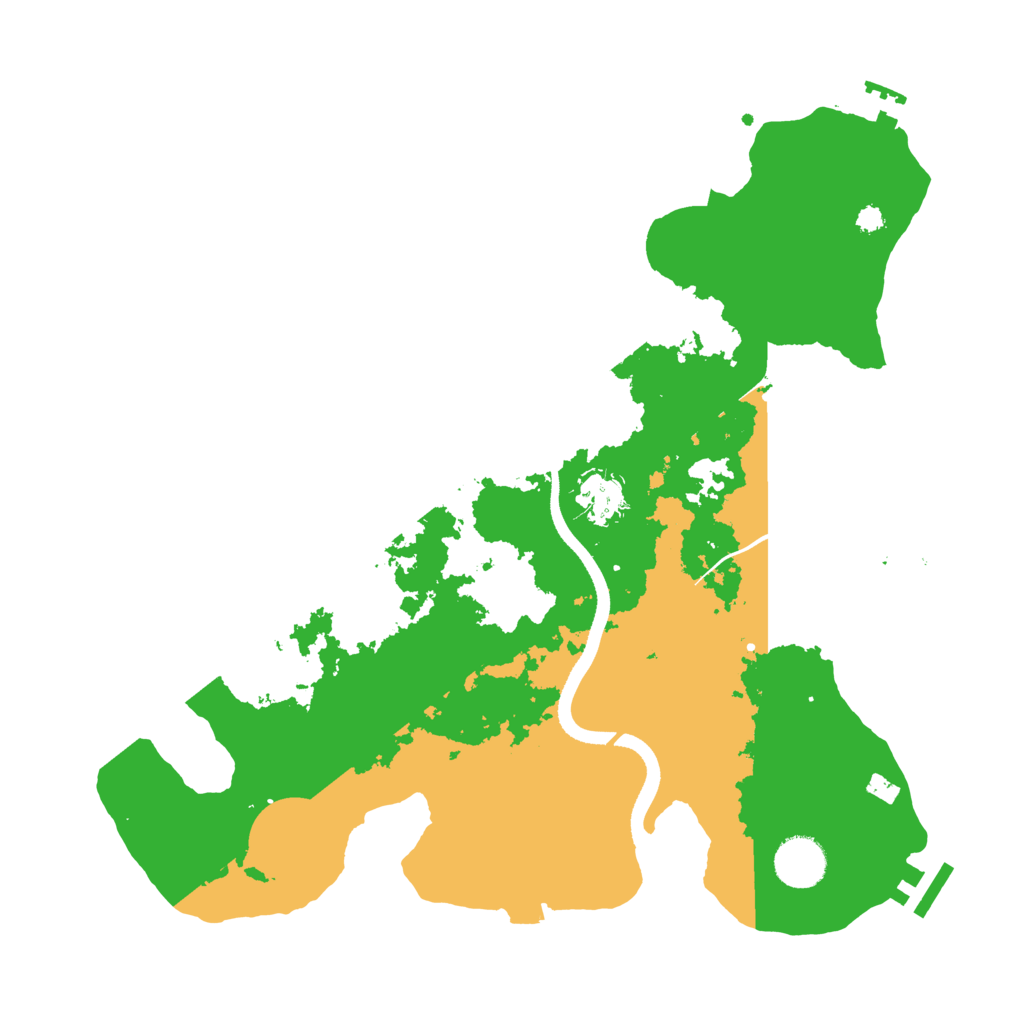 Biome Rust Map: Procedural Map, Size: 3500, Seed: 786710797