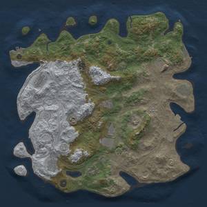 Thumbnail Rust Map: Procedural Map, Size: 4250, Seed: 1484209229, 19 Monuments