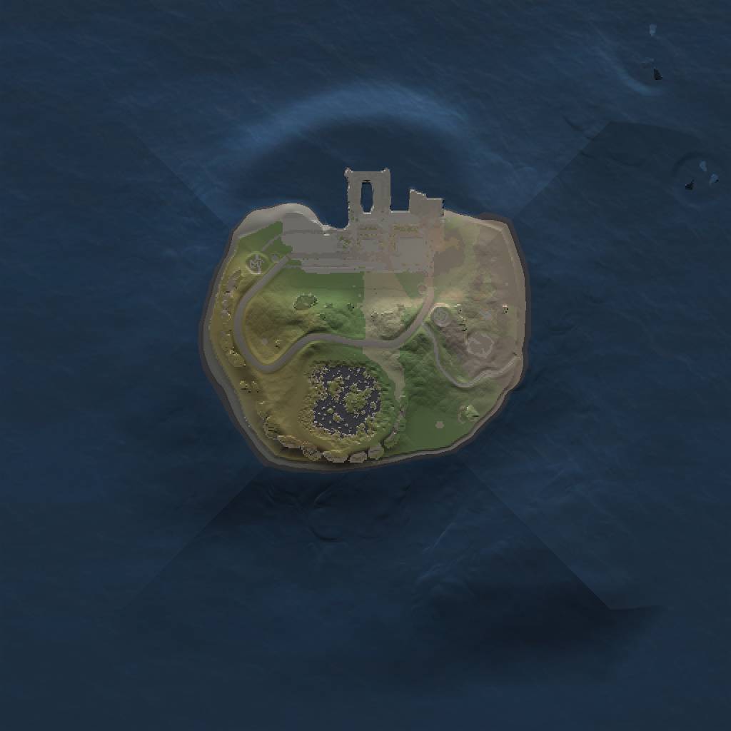 Rust Map: Procedural Map, Size: 1000, Seed: 754084510, 4 Monuments