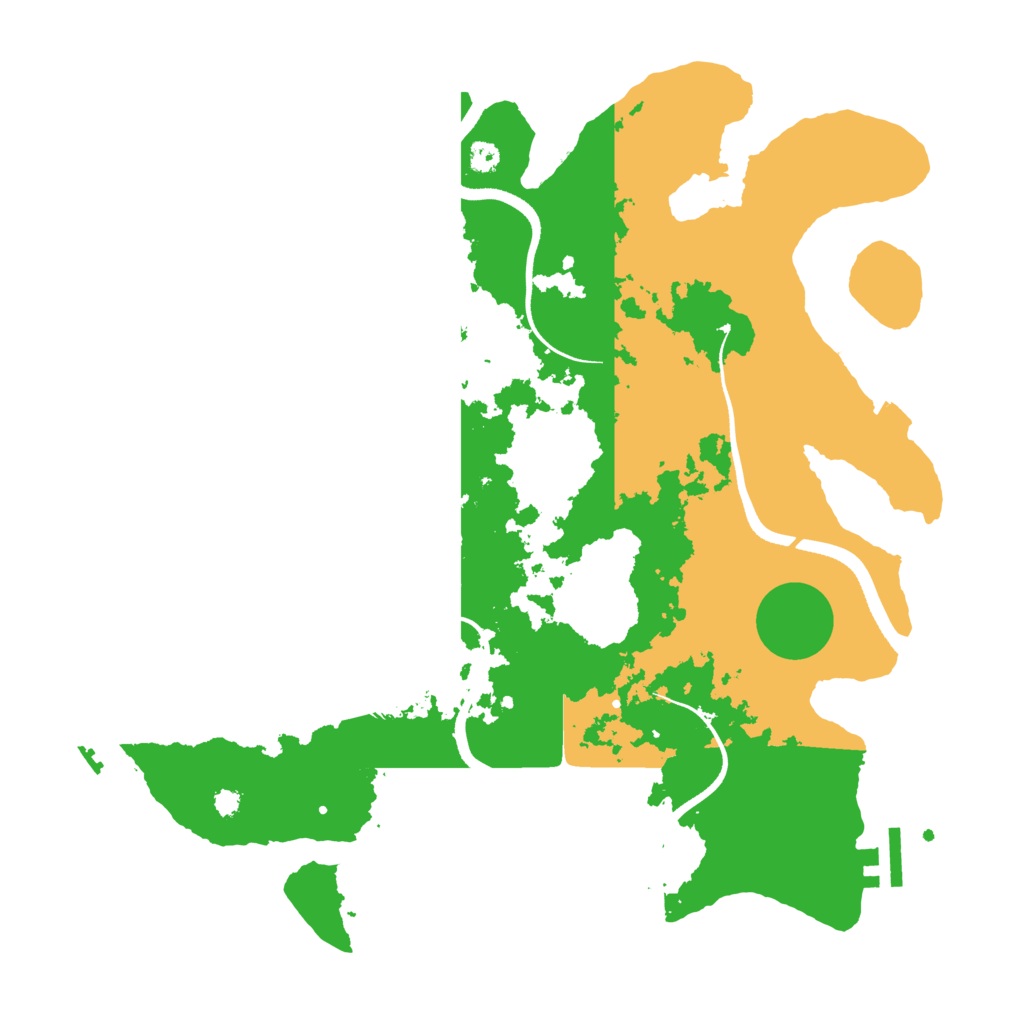 Biome Rust Map: Procedural Map, Size: 3500, Seed: 479185810