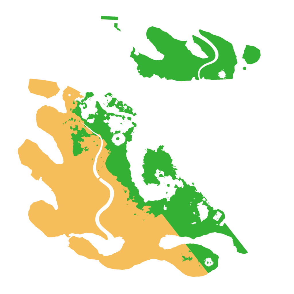 Biome Rust Map: Procedural Map, Size: 3500, Seed: 214269896