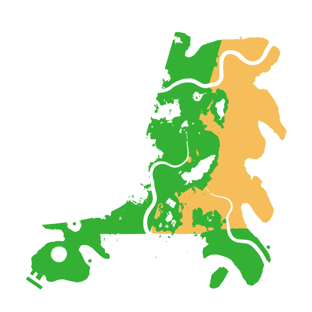 Biome Rust Map: Procedural Map, Size: 3500, Seed: 1306596561