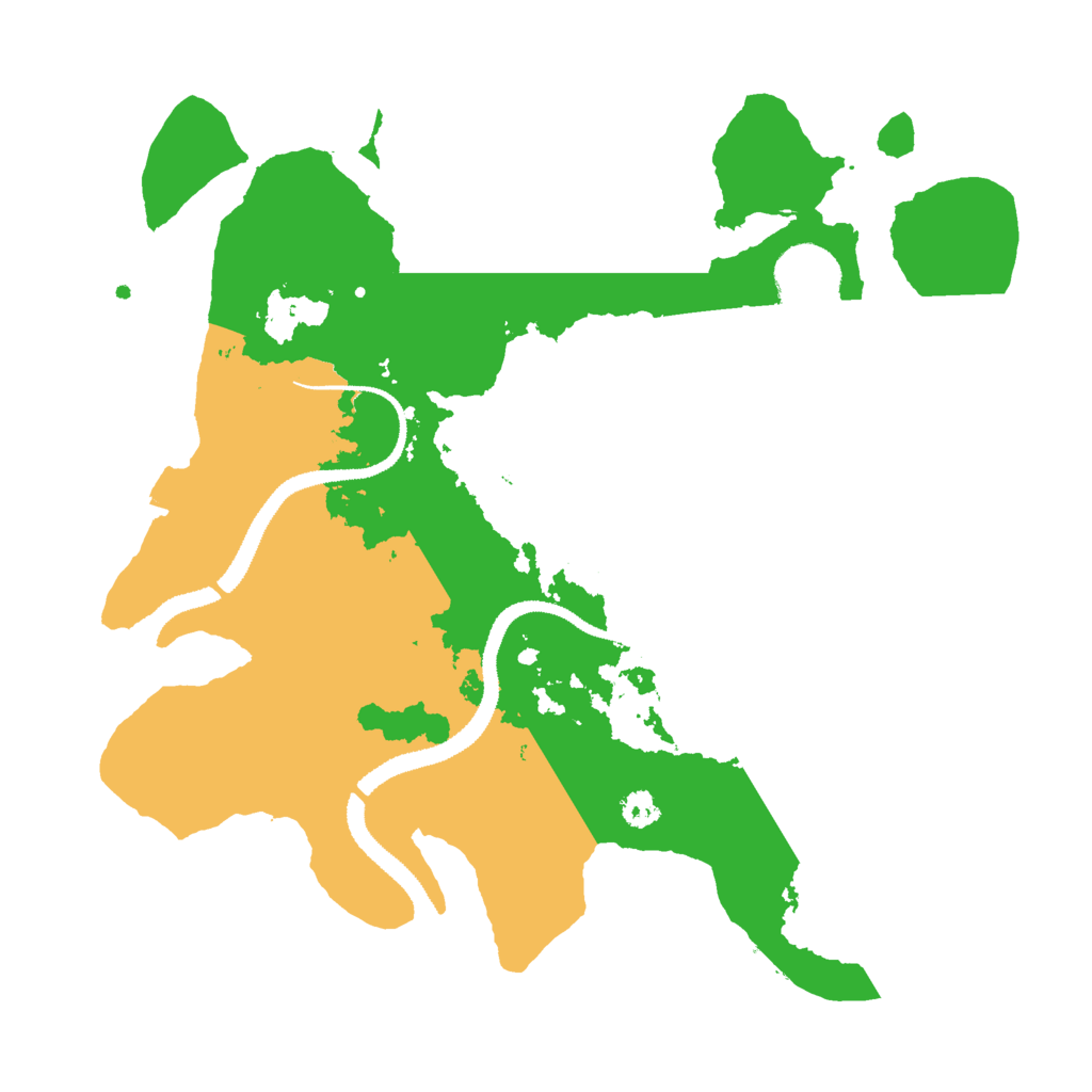 Biome Rust Map: Procedural Map, Size: 3000, Seed: 292885708