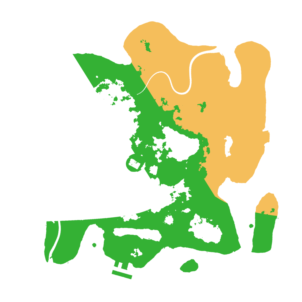 Biome Rust Map: Procedural Map, Size: 3000, Seed: 3842196