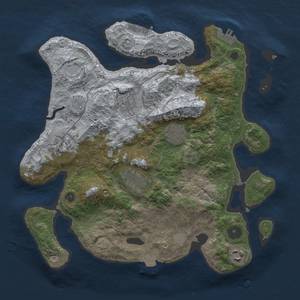 Thumbnail Rust Map: Procedural Map, Size: 3250, Seed: 607288228, 13 Monuments