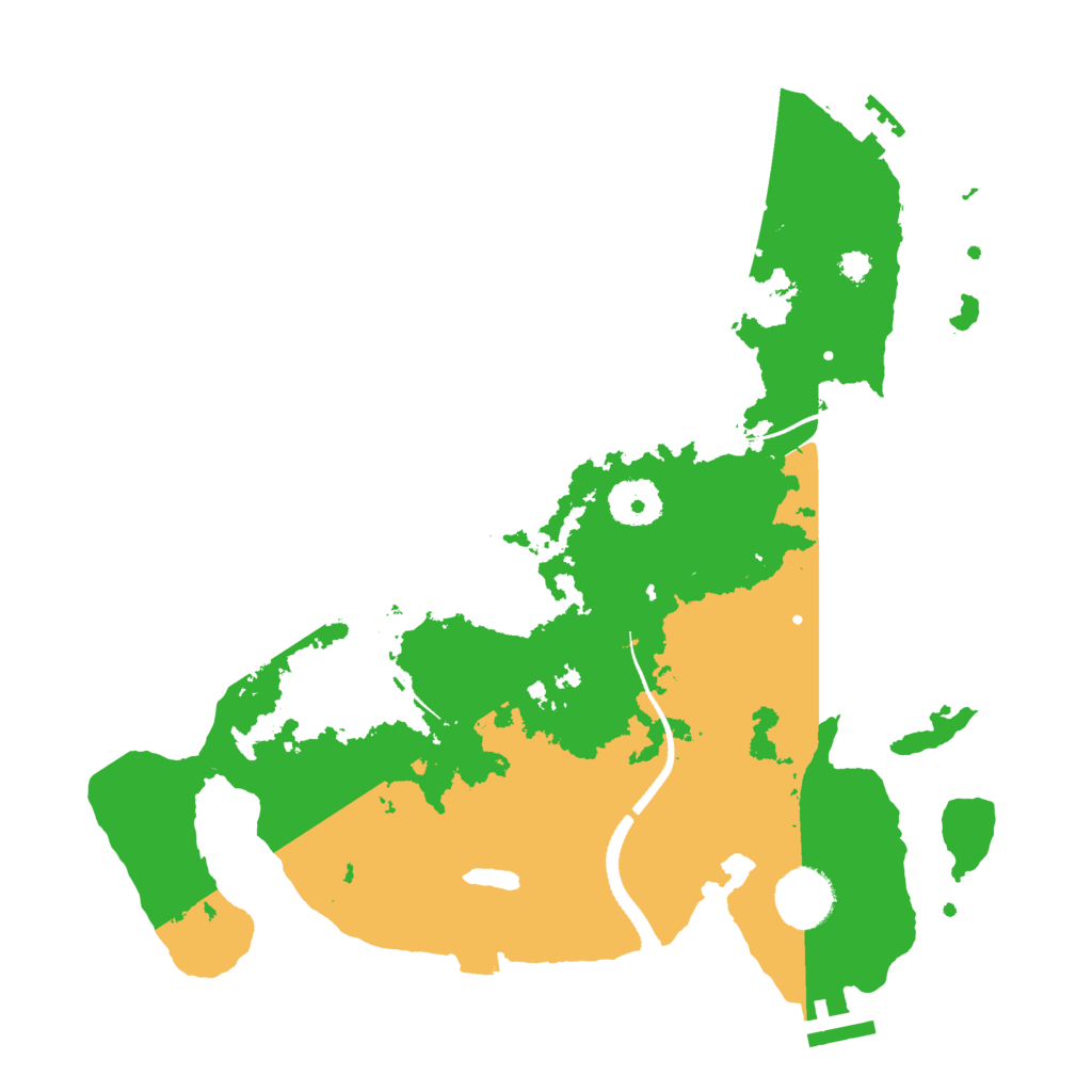 Biome Rust Map: Procedural Map, Size: 3250, Seed: 607288228