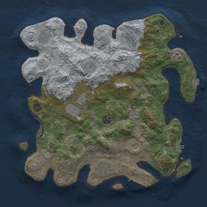 Thumbnail Rust Map: Procedural Map, Size: 3700, Seed: 1926349255, 18 Monuments