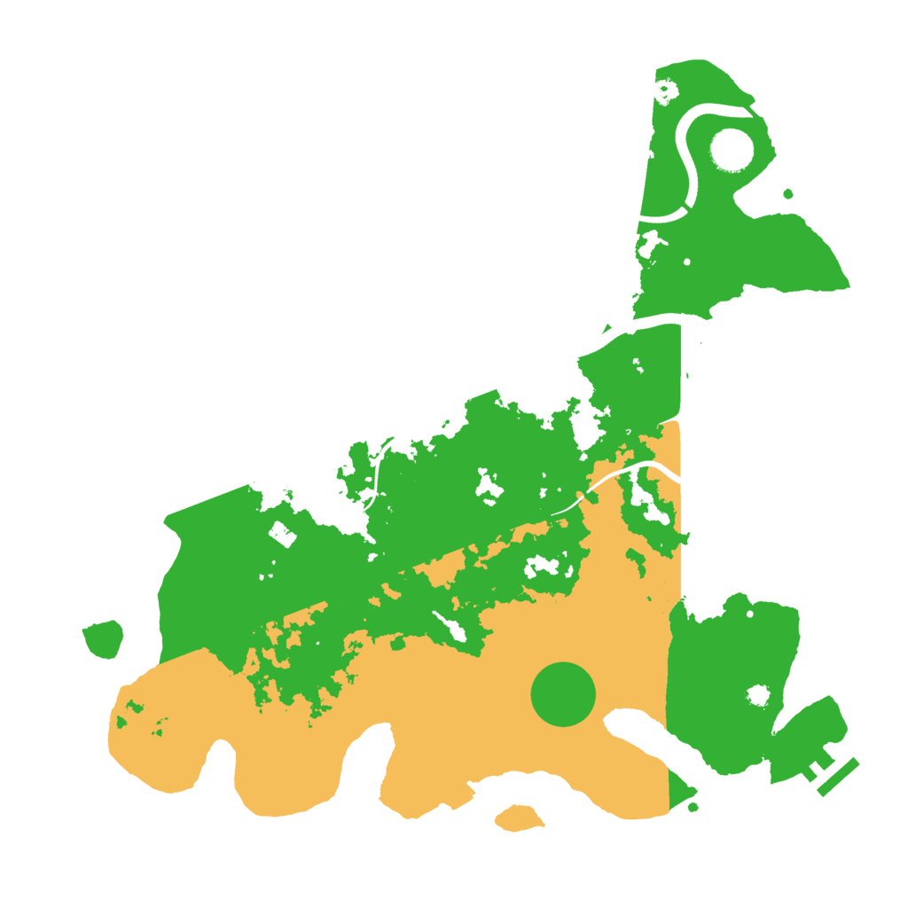 Biome Rust Map: Procedural Map, Size: 3700, Seed: 1926349255