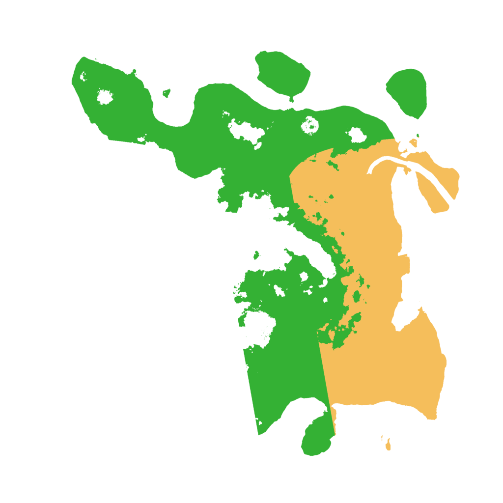 Biome Rust Map: Procedural Map, Size: 3000, Seed: 15383
