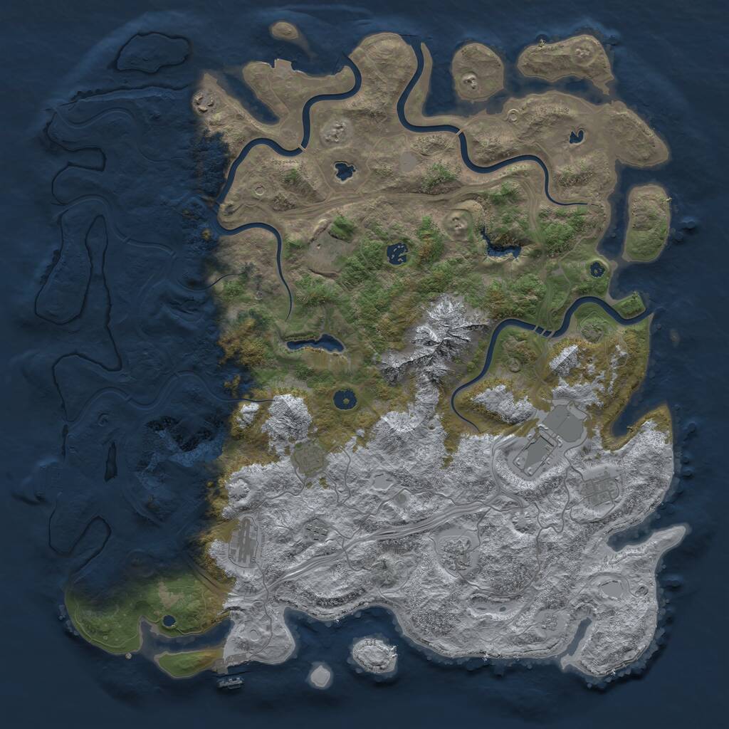 Rust Map: Procedural Map, Size: 5000, Seed: 662202904, 15 Monuments