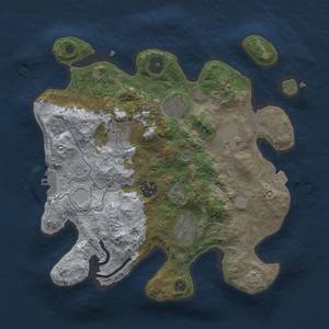 Thumbnail Rust Map: Procedural Map, Size: 3000, Seed: 493388780, 13 Monuments