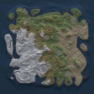 Thumbnail Rust Map: Procedural Map, Size: 4250, Seed: 730235518, 18 Monuments