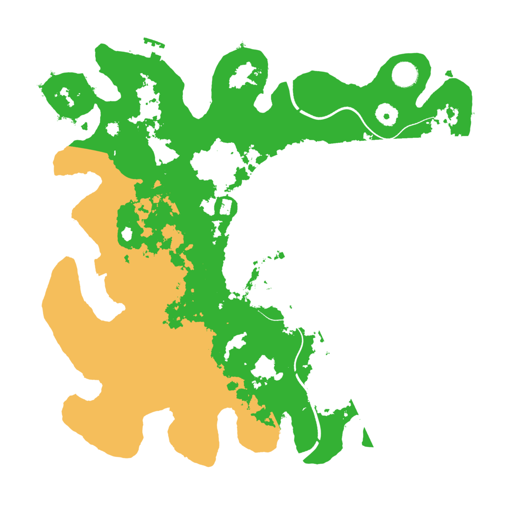 Biome Rust Map: Procedural Map, Size: 3500, Seed: 150653176