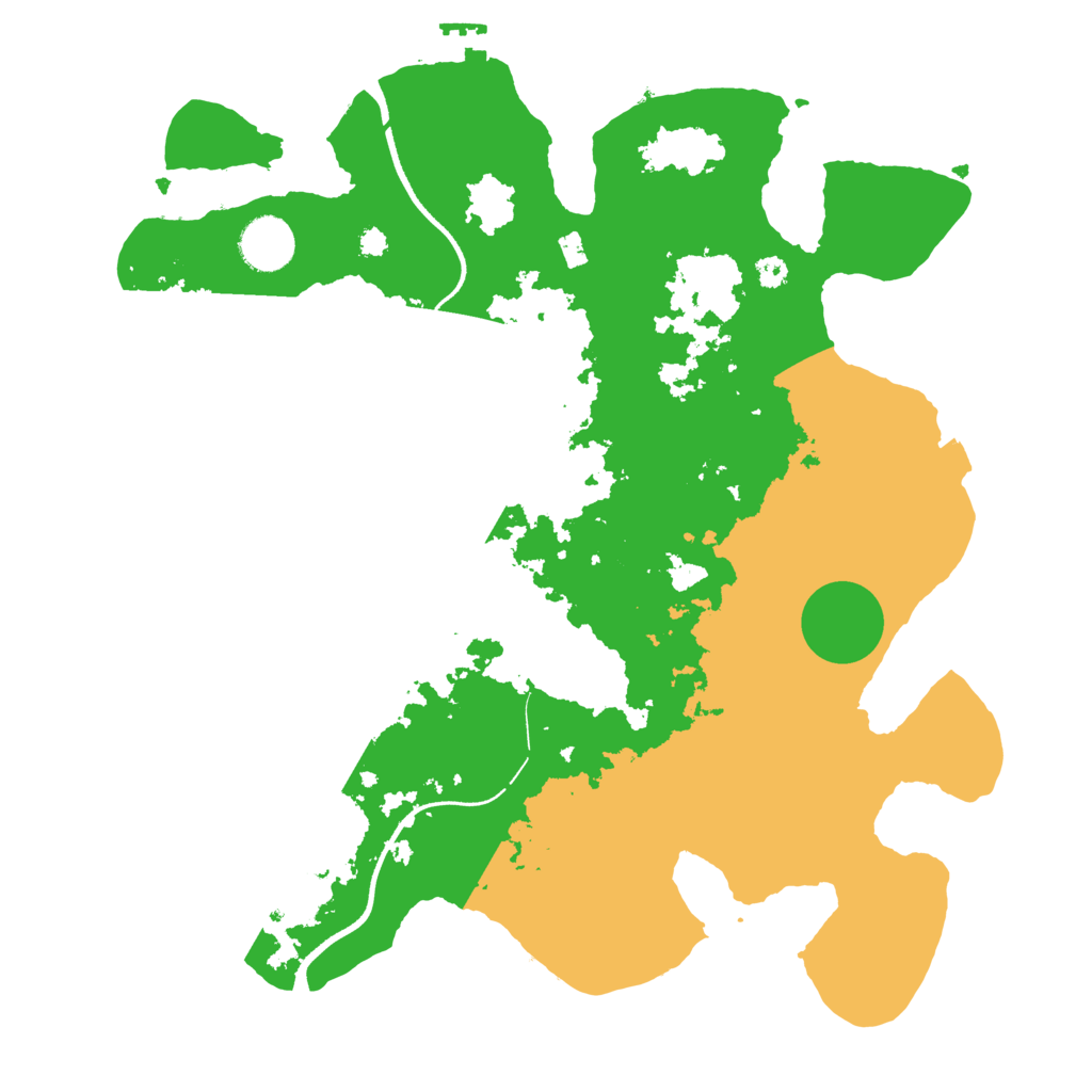 Biome Rust Map: Procedural Map, Size: 3500, Seed: 2791356