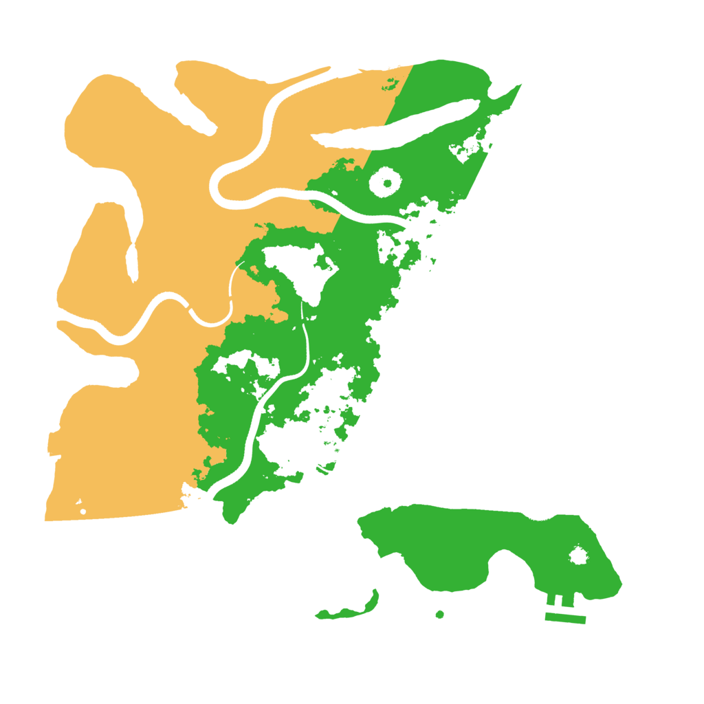Biome Rust Map: Procedural Map, Size: 3500, Seed: 111525305