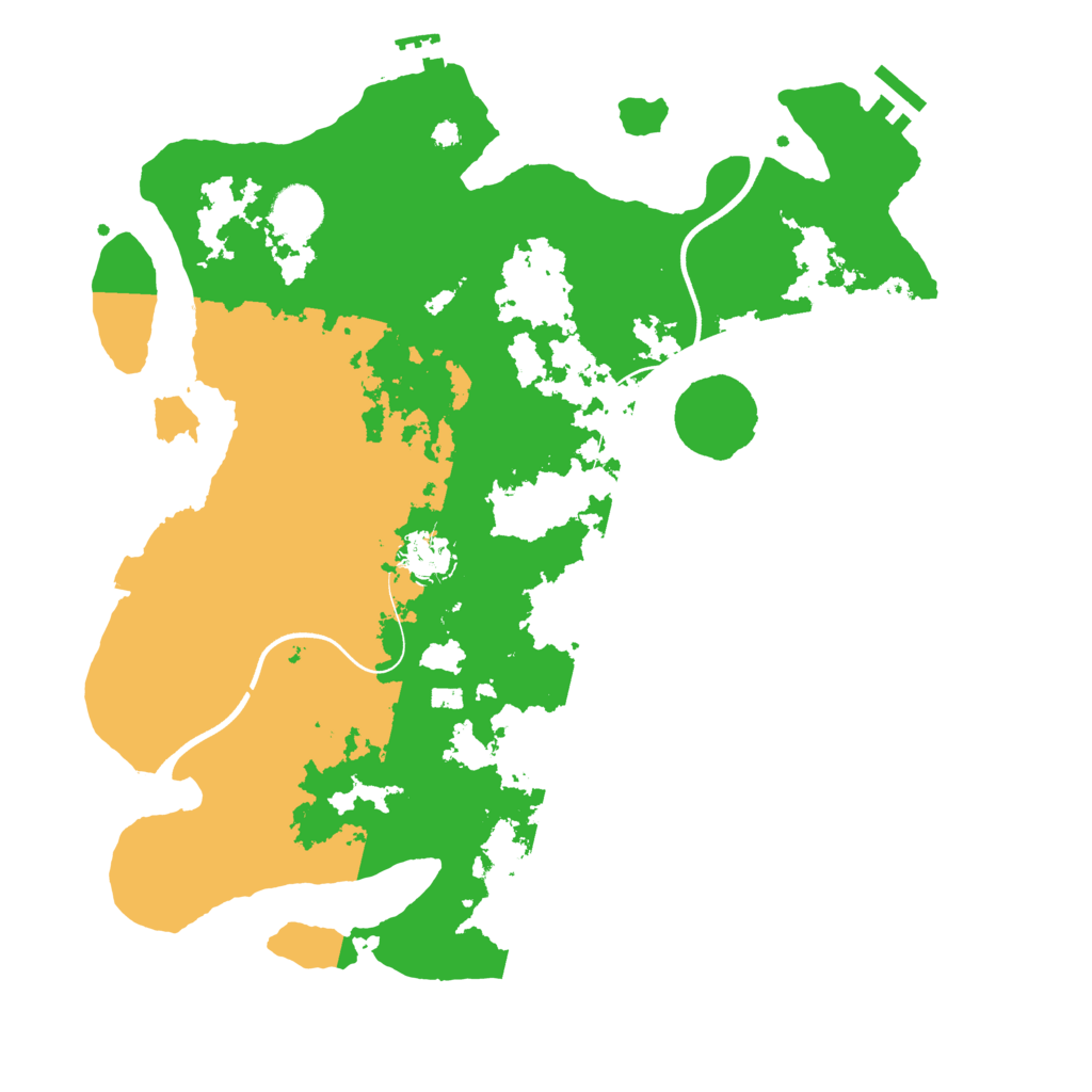 Biome Rust Map: Procedural Map, Size: 3700, Seed: 101201687