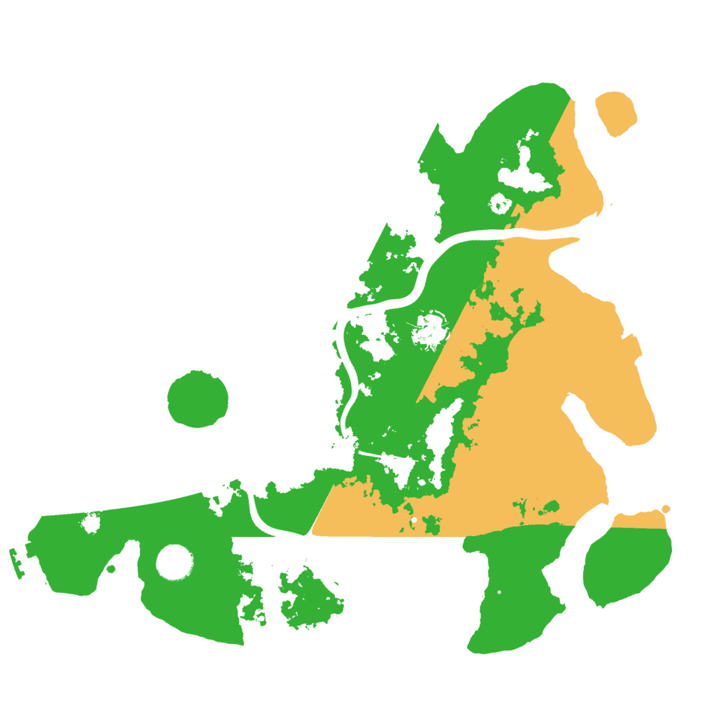 Biome Rust Map: Procedural Map, Size: 3500, Seed: 350183190