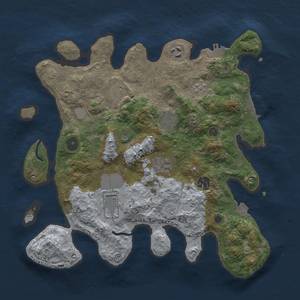 Thumbnail Rust Map: Procedural Map, Size: 3500, Seed: 666172745, 15 Monuments