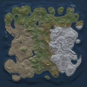 Thumbnail Rust Map: Procedural Map, Size: 4250, Seed: 1306517050, 16 Monuments