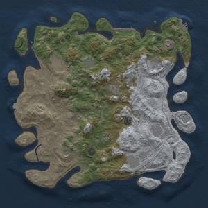 Thumbnail Rust Map: Procedural Map, Size: 4250, Seed: 640754144, 19 Monuments