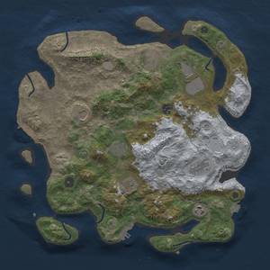 Thumbnail Rust Map: Procedural Map, Size: 3850, Seed: 47862066, 17 Monuments