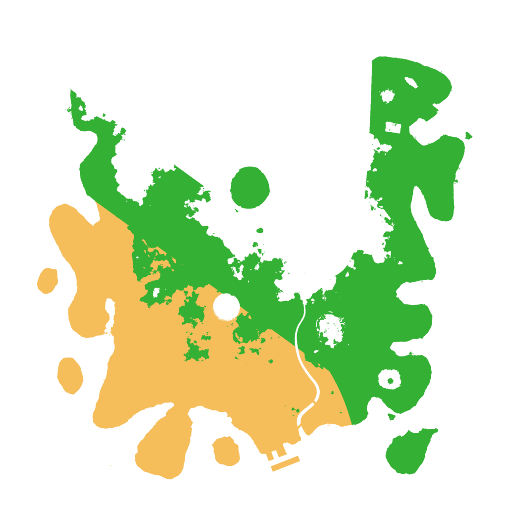 Biome Rust Map: Procedural Map, Size: 3500, Seed: 2714812