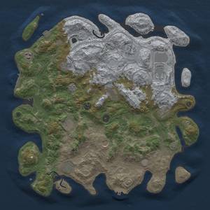 Thumbnail Rust Map: Procedural Map, Size: 4250, Seed: 207709641, 19 Monuments