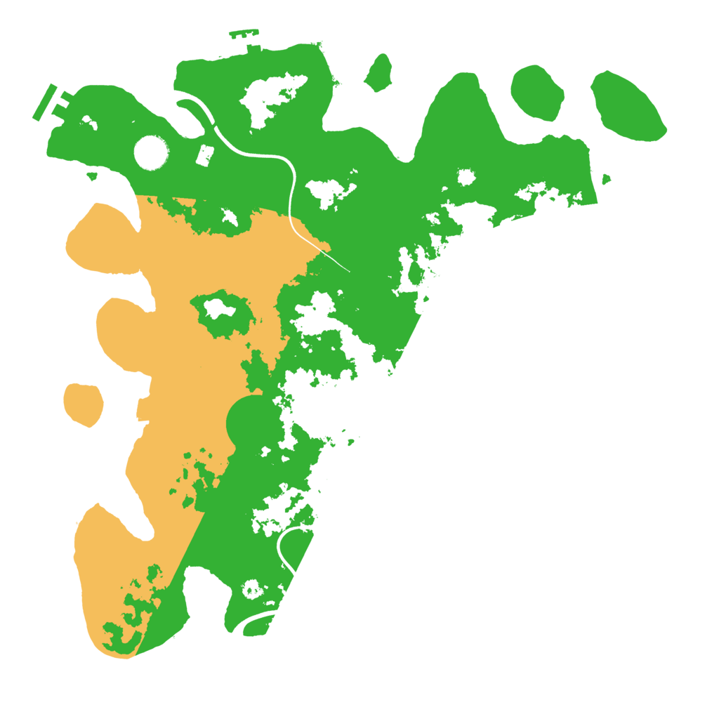 Biome Rust Map: Procedural Map, Size: 3700, Seed: 1947693072