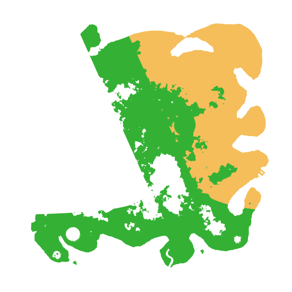 Biome Rust Map: Procedural Map, Size: 3700, Seed: 78349615