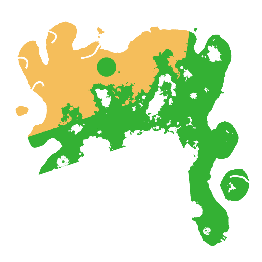 Biome Rust Map: Procedural Map, Size: 3600, Seed: 624320089