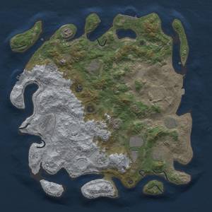 Thumbnail Rust Map: Procedural Map, Size: 4100, Seed: 89226101, 18 Monuments