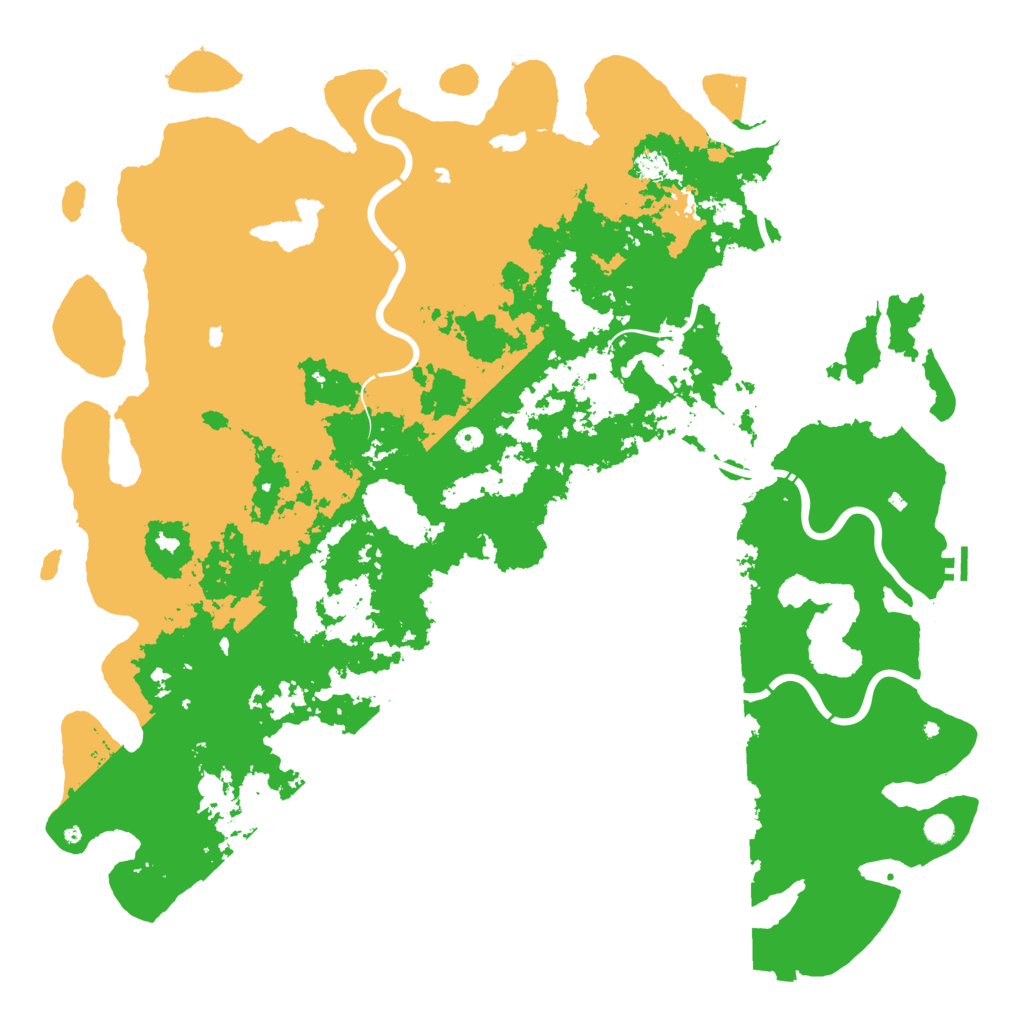 Biome Rust Map: Procedural Map, Size: 6000, Seed: 506904678